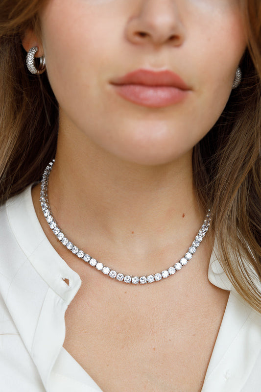 CLASSIC TENNIS NECKLACE 10MM LIMLIM