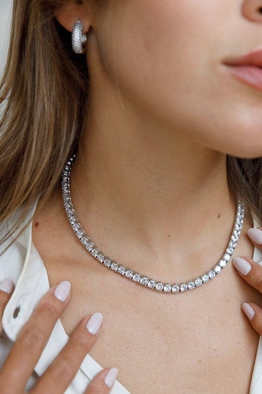 CLASSIC TENNIS NECKLACE 10MM LIMLIM
