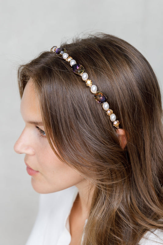 SWAROVSKI AND PEARL HAIRBAND LIMLIM