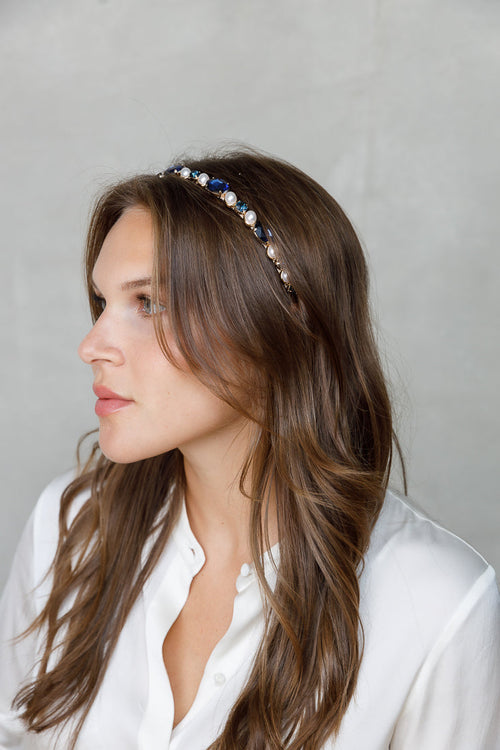 SWAROVSKI AND PEARL HAIRBAND LIMLIM