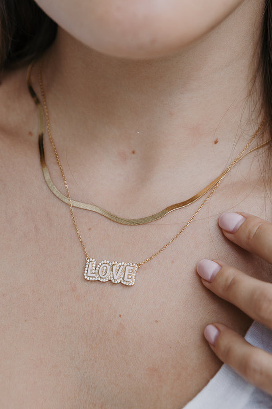 ENAMEL  BUBBLE CRYSTAL NECKLACE LIMLIM