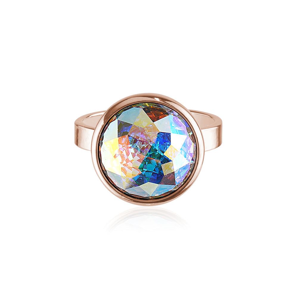ROSE GOLD AB CRYSTAL RING Limlim fashion accessories