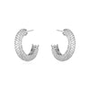 PAVE CRYSTAL TUBE HOOPS