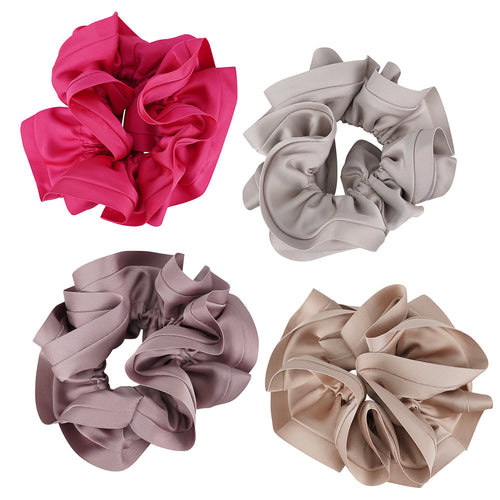 SATIN TRIM CLASSIC SCRUNCHIE Limlim fashion accessories