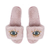 BEADED EVIL EYE SLIPPERS Limlim fashion accessories