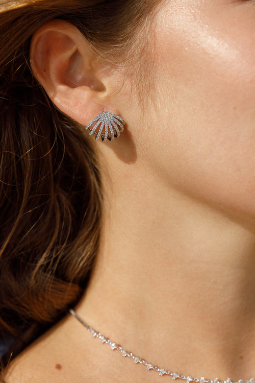 CRYSTAL EAR HUGGERS Limlim fashion accessories