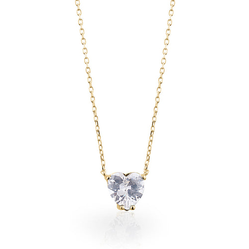 HEART SOLITAIRE NECKLACE Limlim fashion accessories
