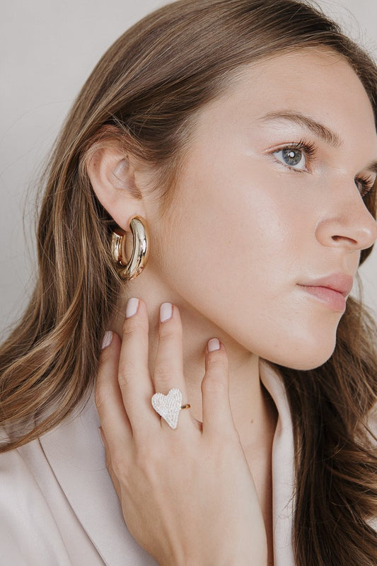 LIGHT TUBE HOOP EARRINGS Limlim fashion accessories
