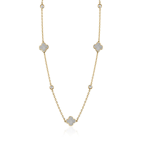 CLOVER ENAMEL NECKLACE Limlim fashion accessories