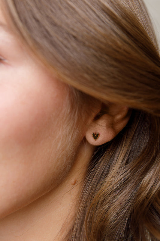 MINI SIDE HEARTS STUD sistrbrand