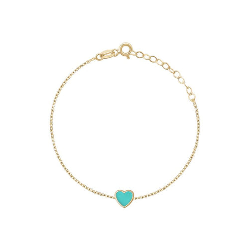 SINGLE ENAMEL HEART BRACELET sistrbrand