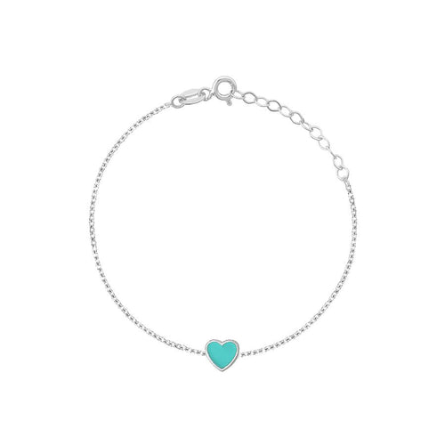 SINGLE ENAMEL HEART BRACELET sistrbrand
