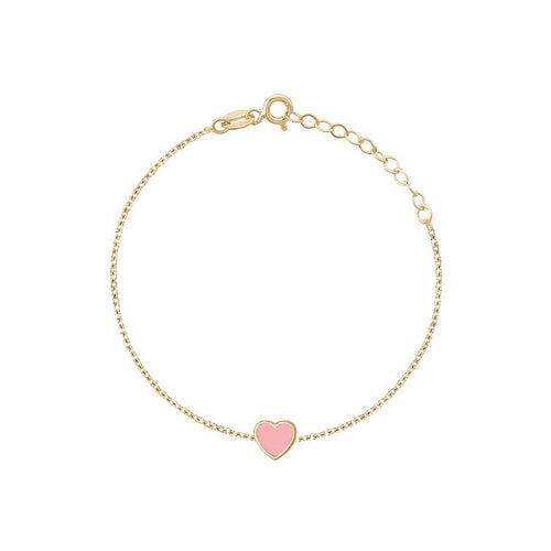 SINGLE ENAMEL HEART BRACELET sistrbrand