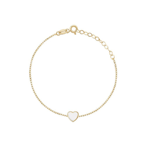 SINGLE ENAMEL HEART BRACELET sistrbrand