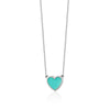 SINGLE ENAMEL HEART NECKLACE