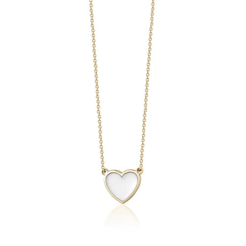 SINGLE ENAMEL HEART NECKLACE sistrbrand