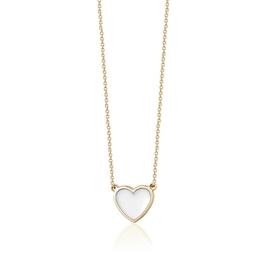 <transcy>COLLIER COEUR EN ÉMAIL UNIQUE</transcy>