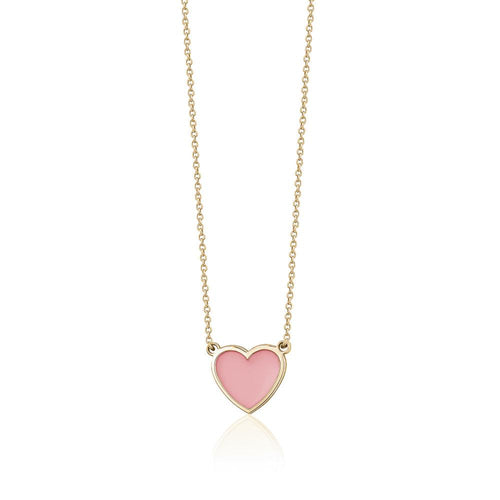 SINGLE ENAMEL HEART NECKLACE sistrbrand