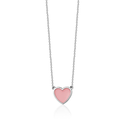 SINGLE ENAMEL HEART NECKLACE sistrbrand